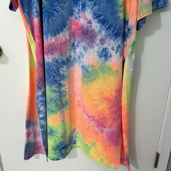 Sunshine & Rodeos bright tie-dye cover-up/Long cardigan NWT - Picture 10 of 12